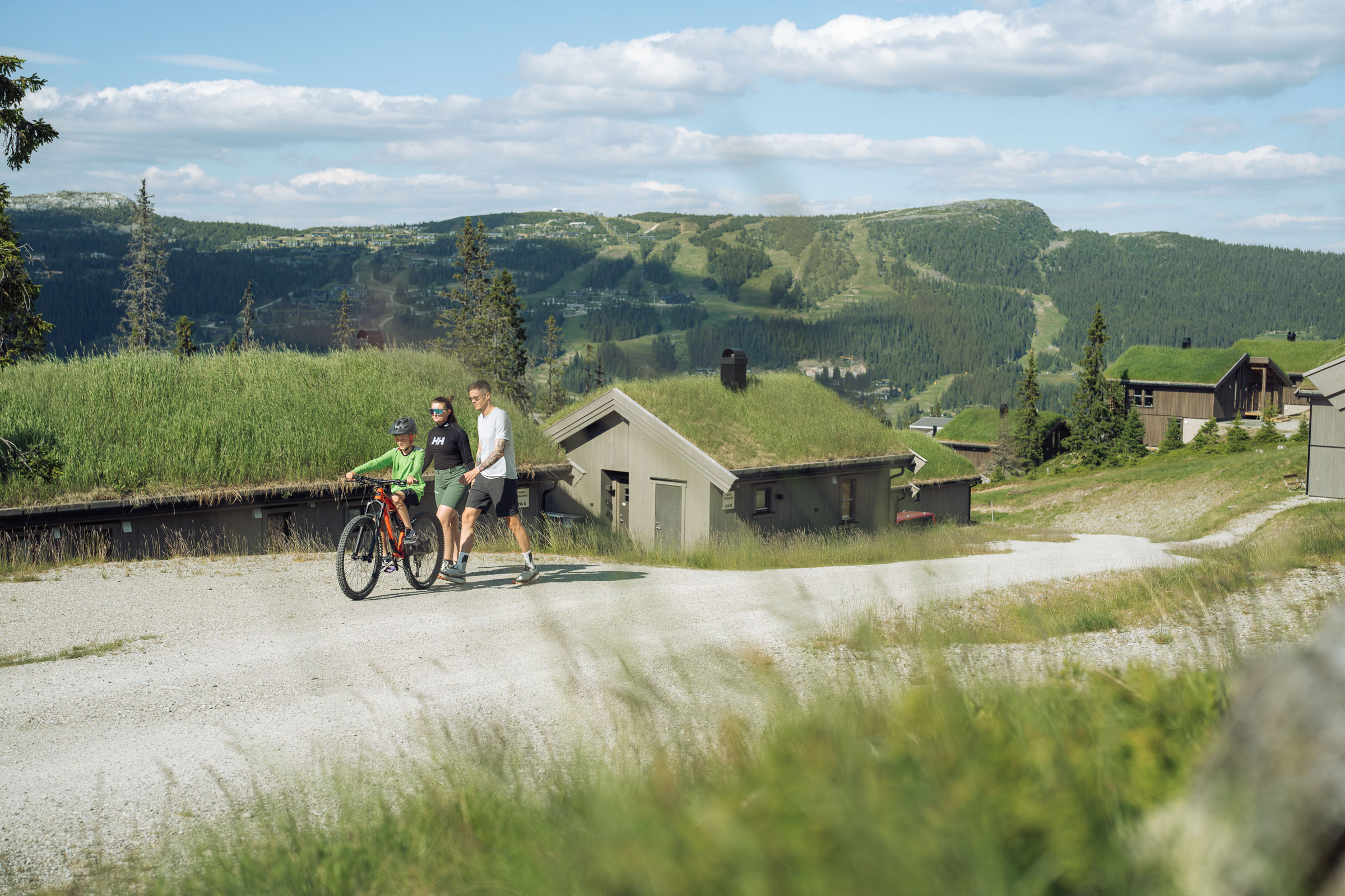 Sykling på sommerferie i Kvitfjell