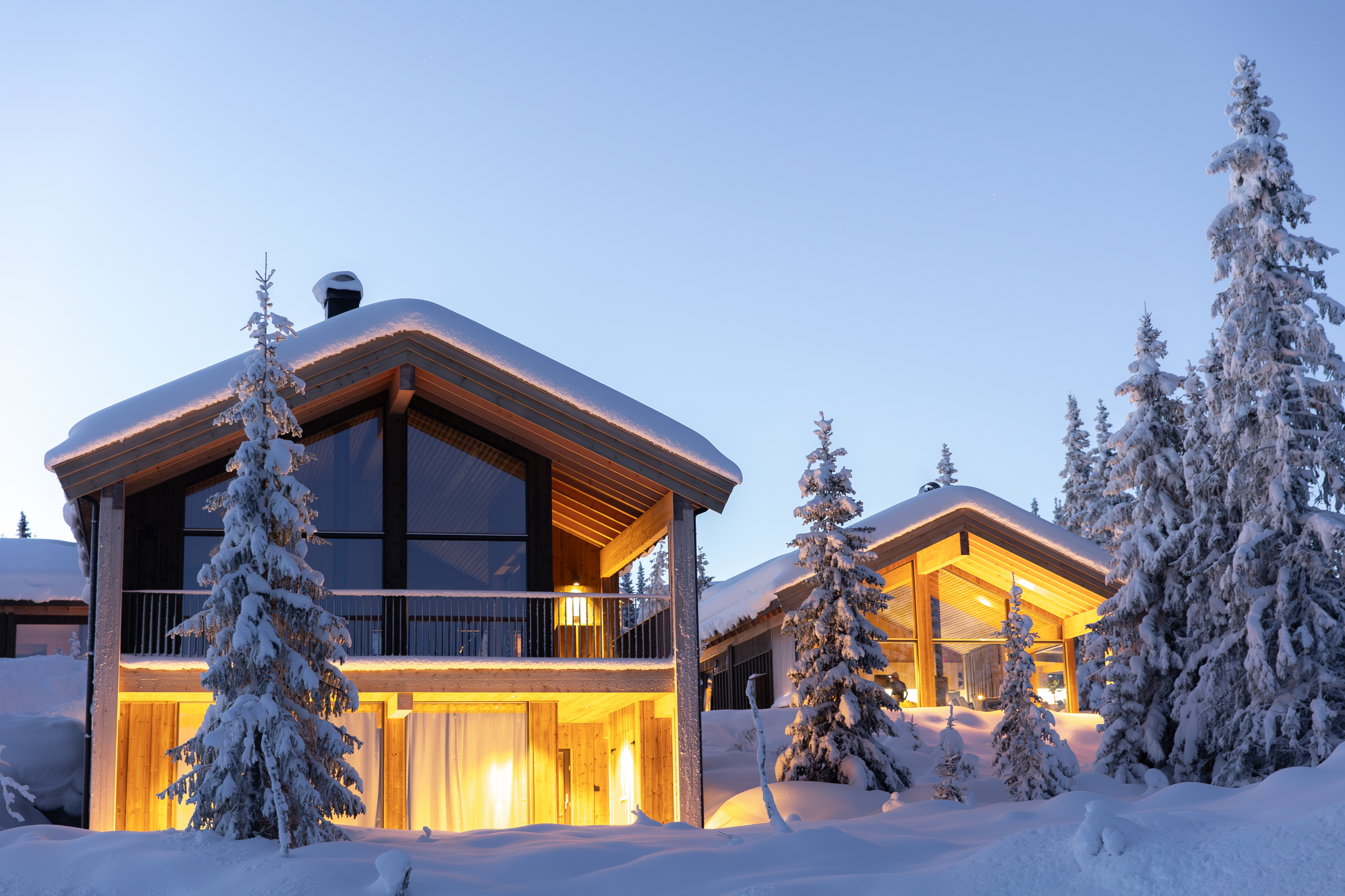 Moderne hytter på Varden Chalet