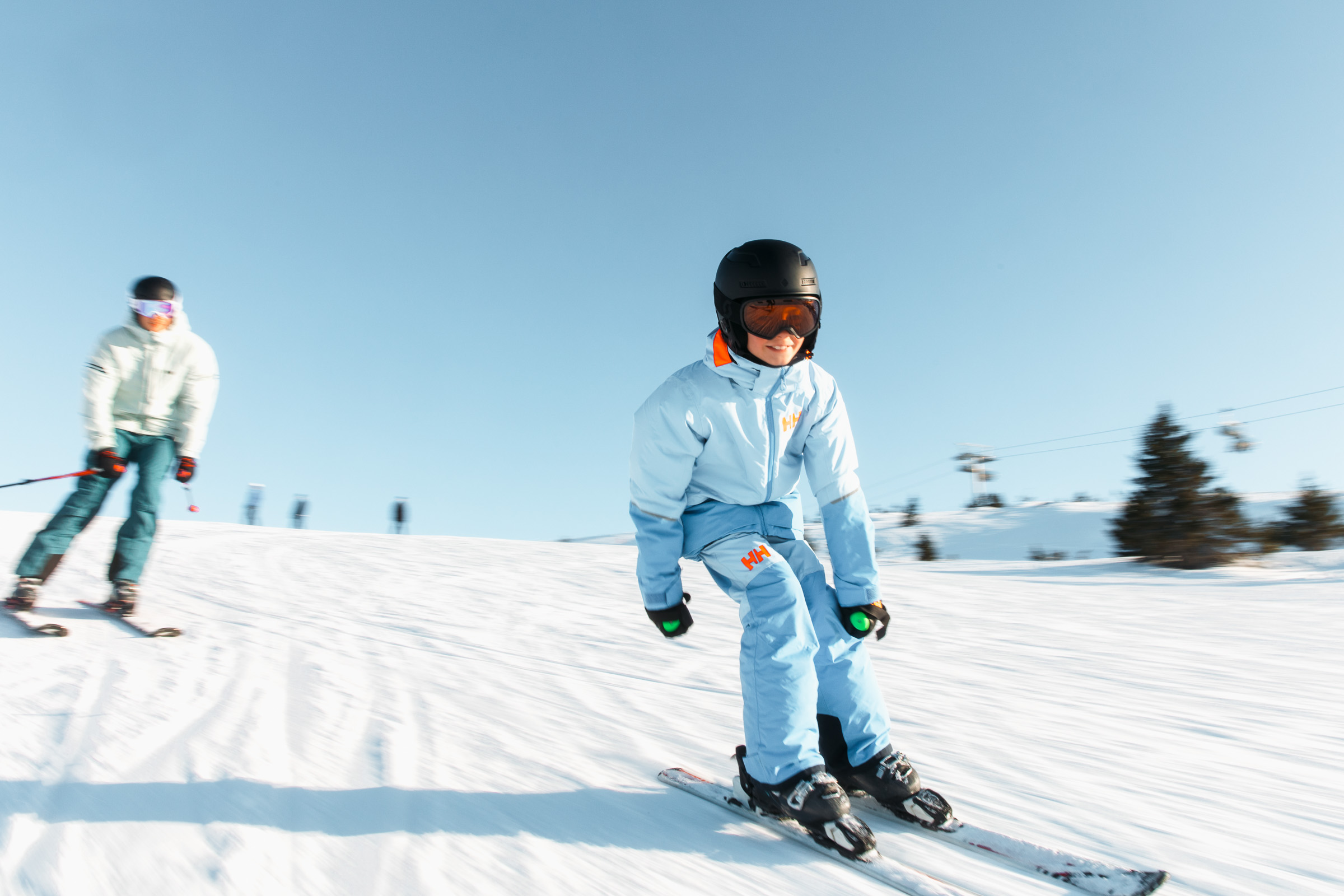 Skikjøring i Hafjell med familien