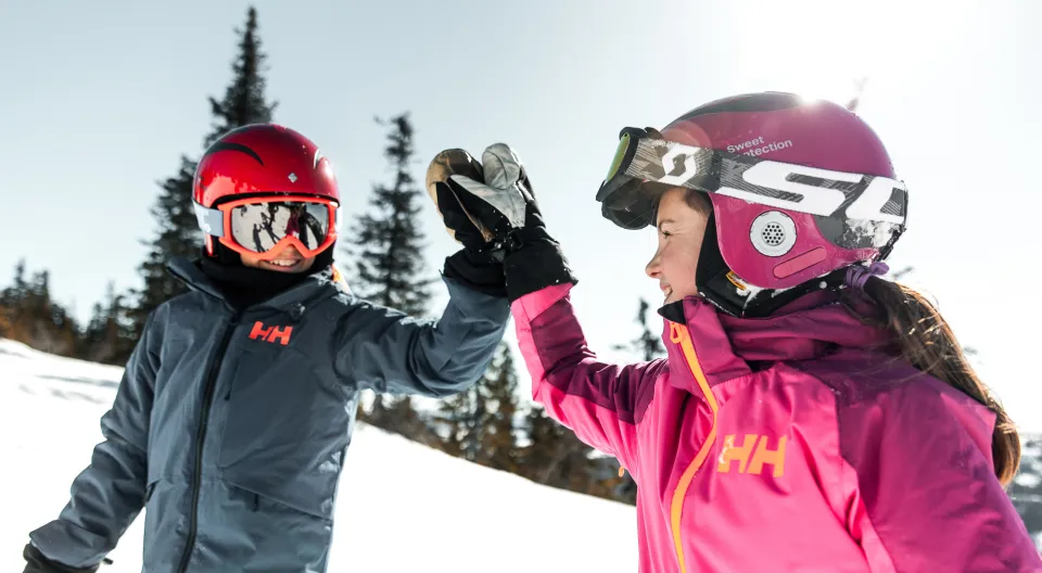 Barn på skiferie i Kvitfjell
