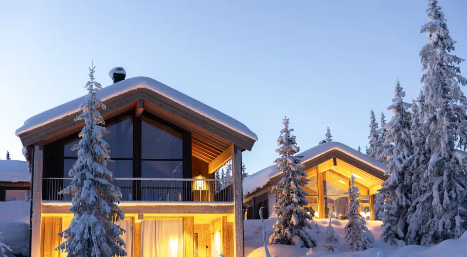 Varden Chalet vinter Kvitfjell