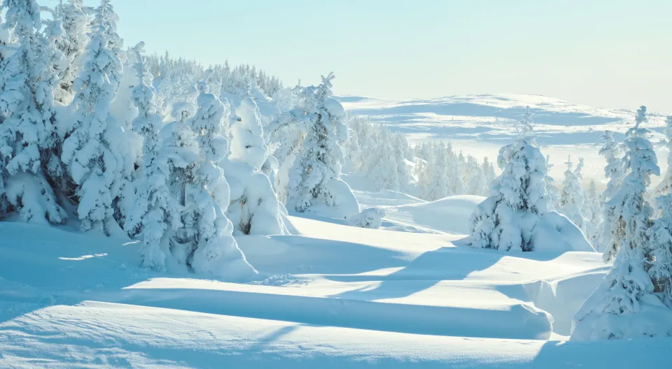 Vinterlandskap i Hafjell
