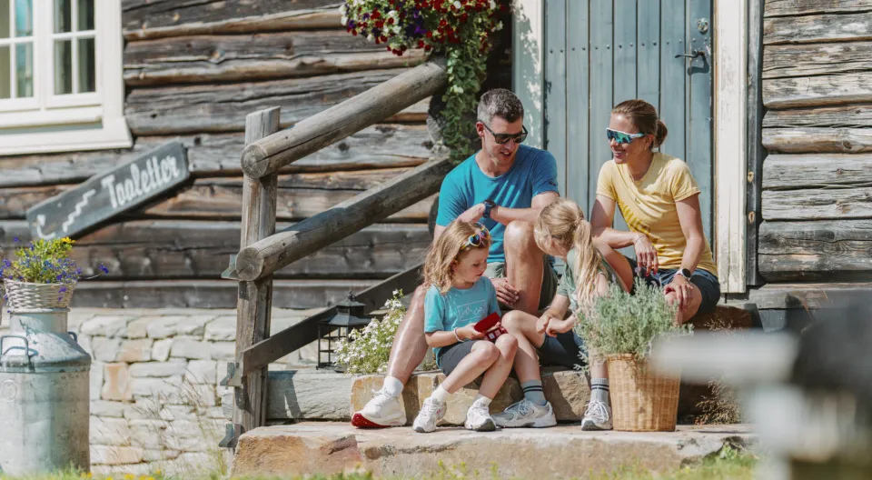 Familie på fjellet
