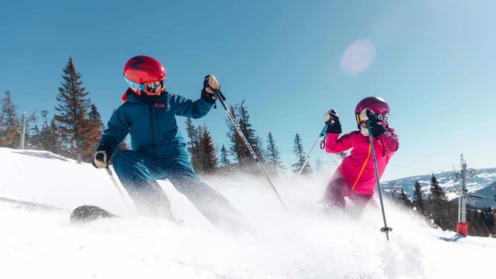barn på ski