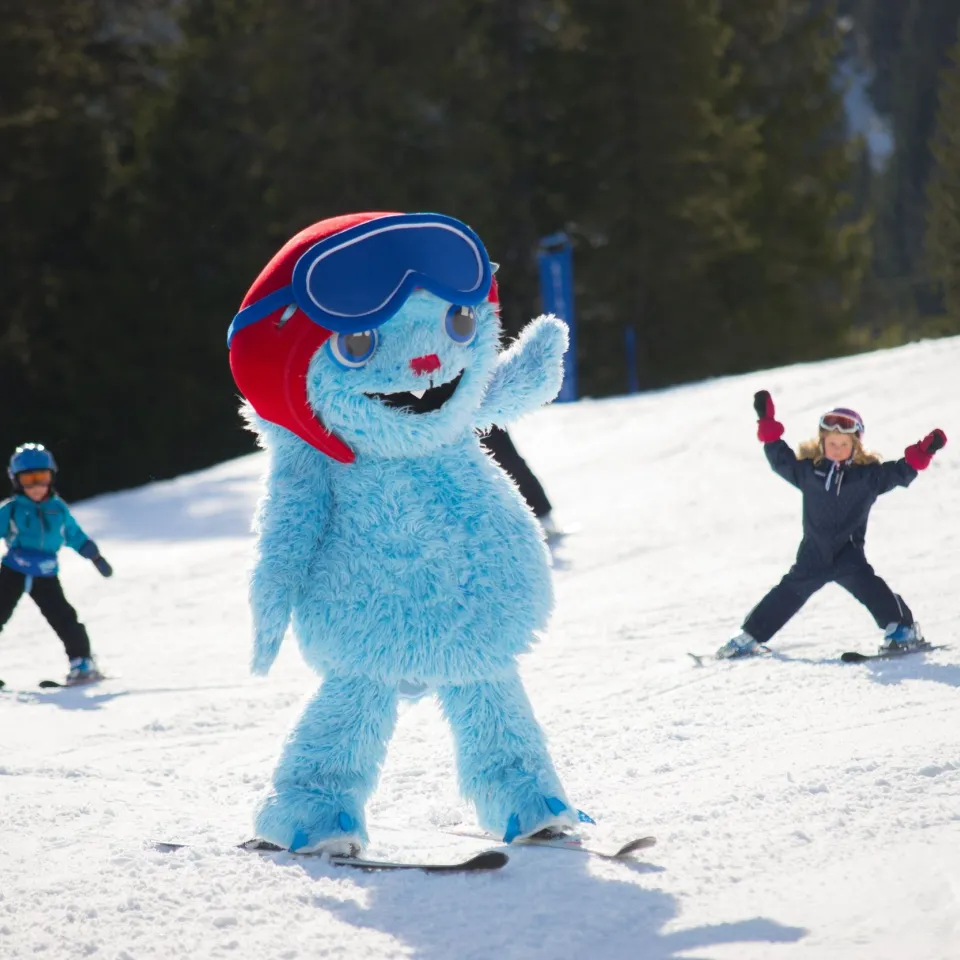Gletscher auf Skiern