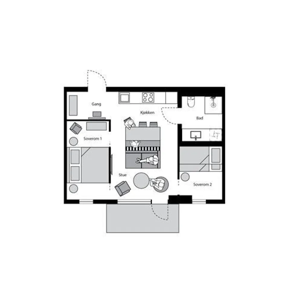YTTERSVINGEN HARMONI MED BALKONG C2.7