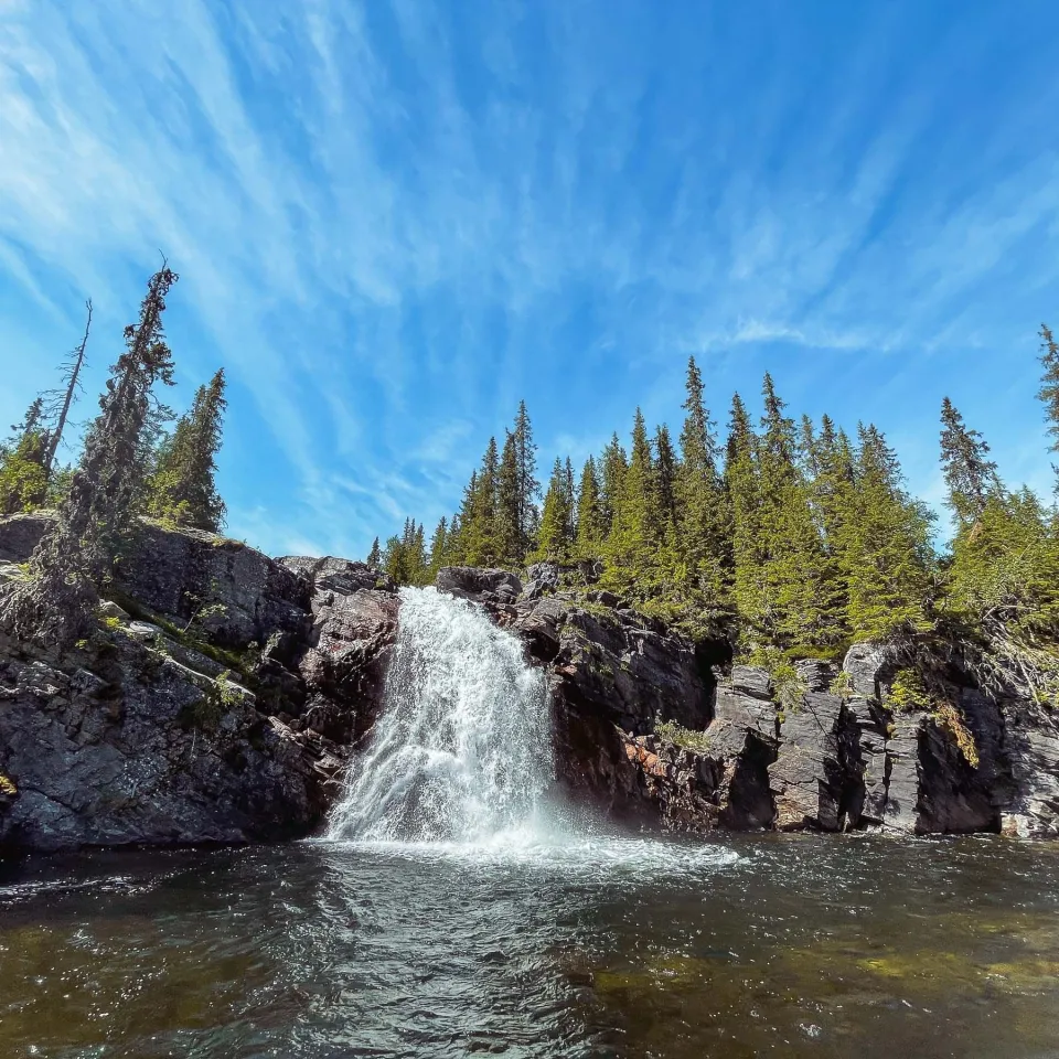 Svinåa-Wasserfall