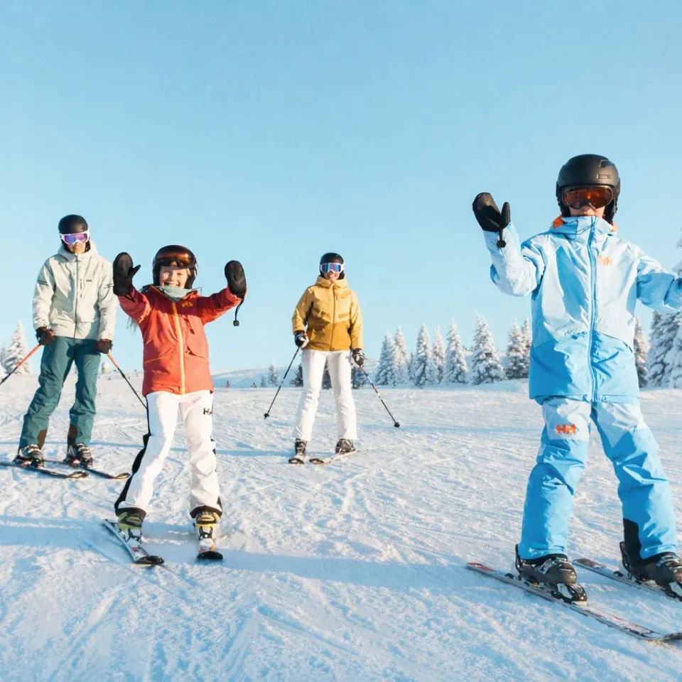 Vinterleker på Gondoltoppen i Hafjell
