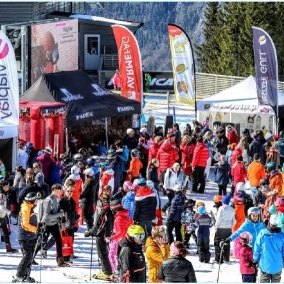 Vinterleker på Gondoltoppen i Hafjell