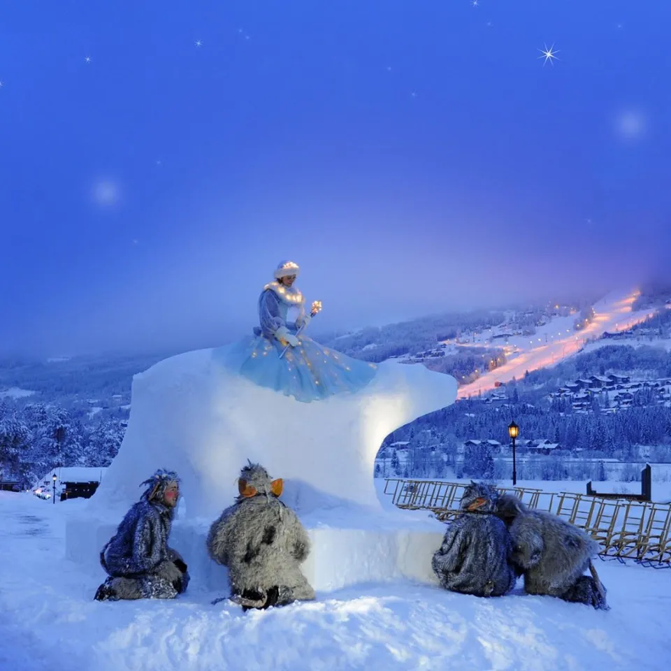 Pakke med overnatting i Snøhotellet Familierom
