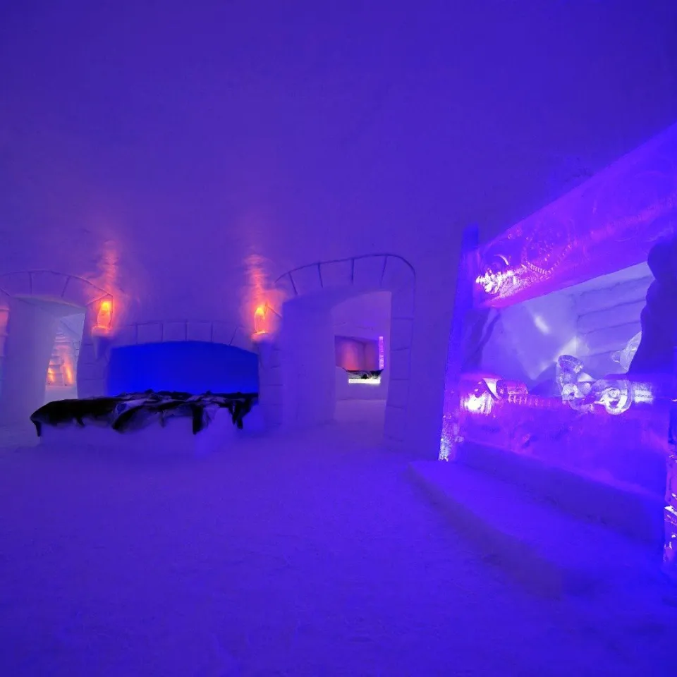 Pakke med overnatting i Snøhotellet Dobbeltrom