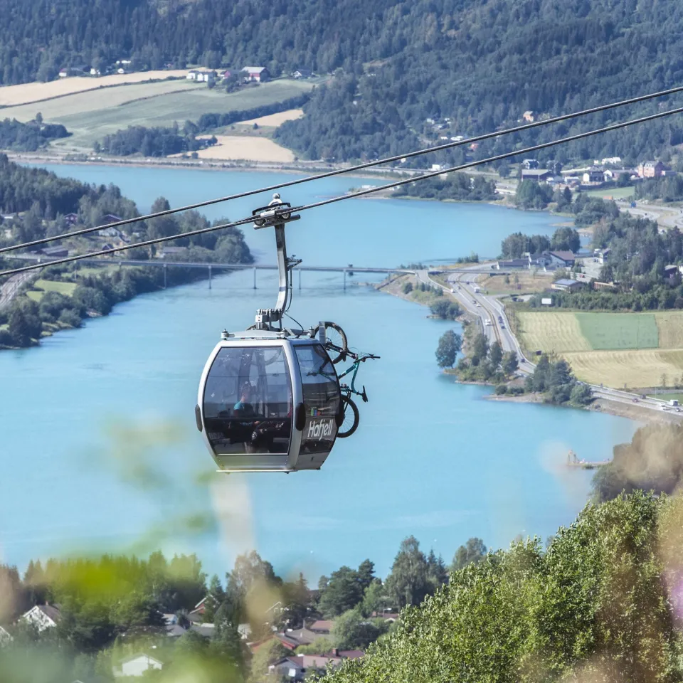 Einfache Fahrt mit der Gondolen Hafjell - Hin- und Rückfahrt