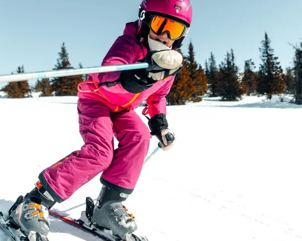 Barn på ski Kvitfjell