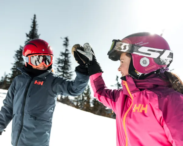 Barn på skiferie i Kvitfjell