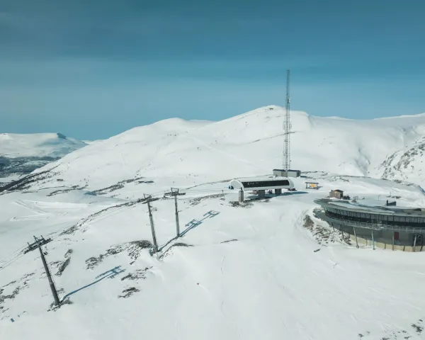 Oppdal drone Hovden Vinter