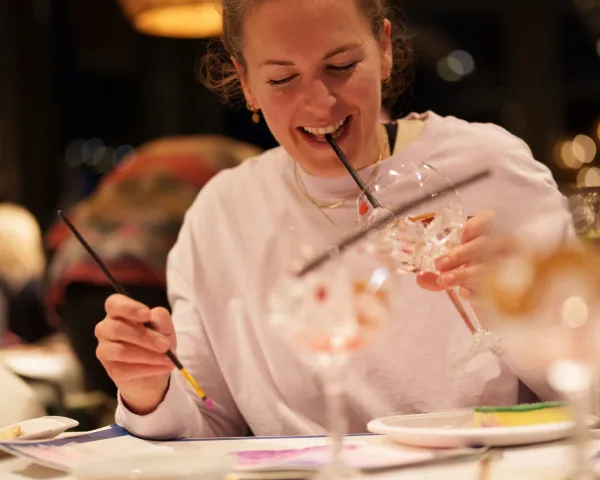 Paint and Sip i Kvitfjell