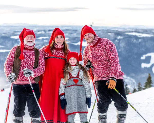 Jul i Hafjell med familien