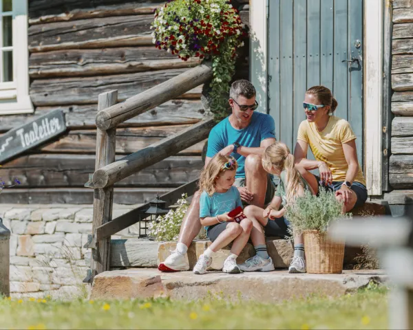 Familie på fjellet