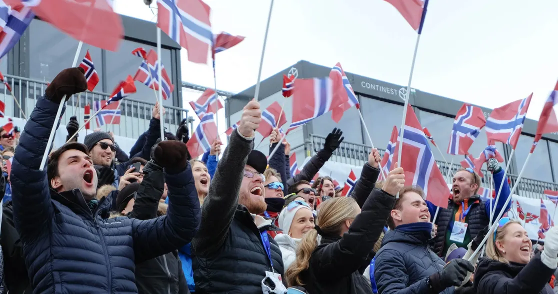 World Cup Hafjell stemning publikum
