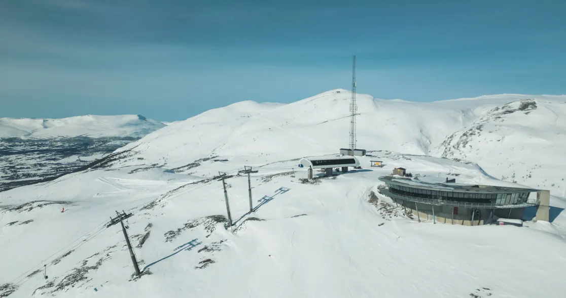Oppdal drone Hovden Vinter