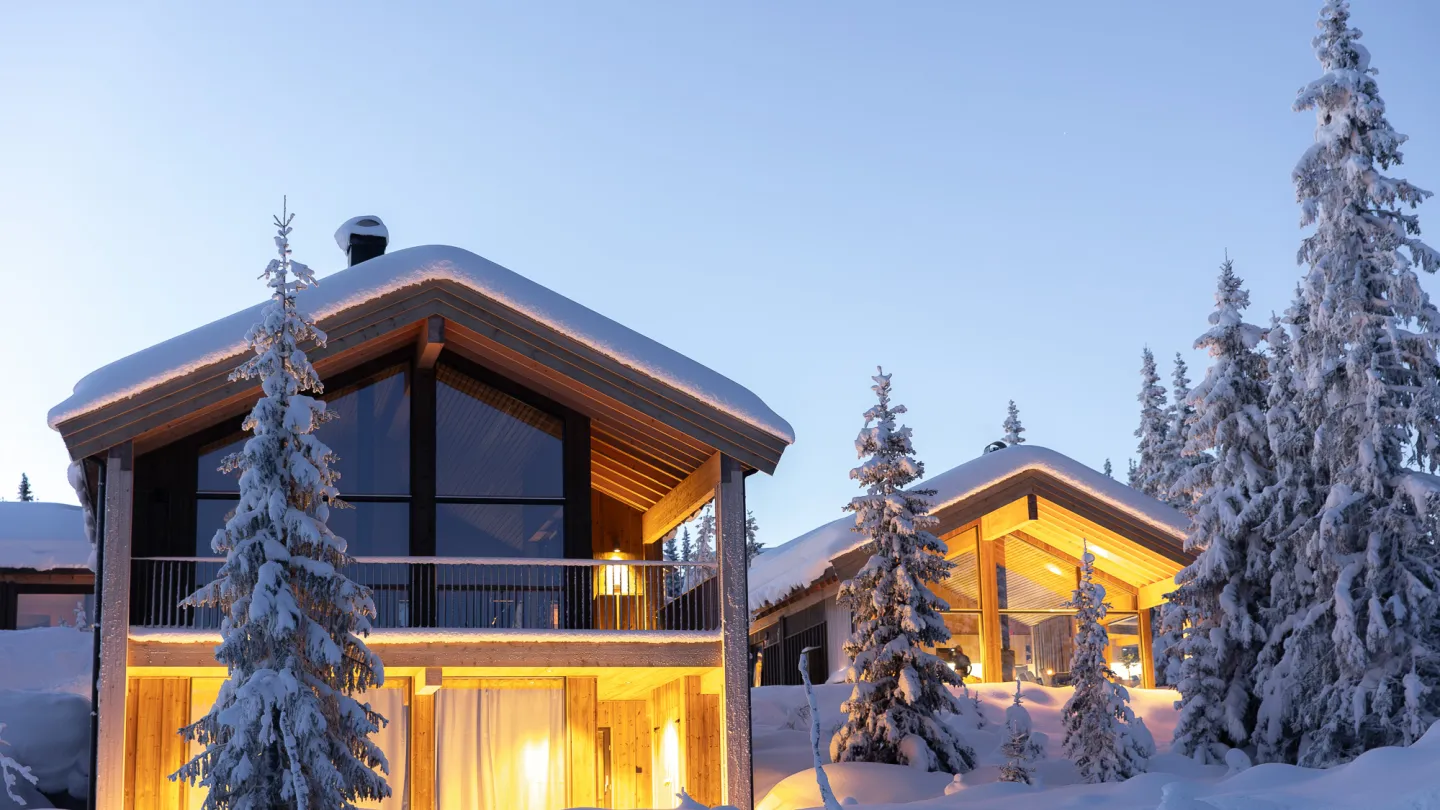 Varden Chalet vinter Kvitfjell
