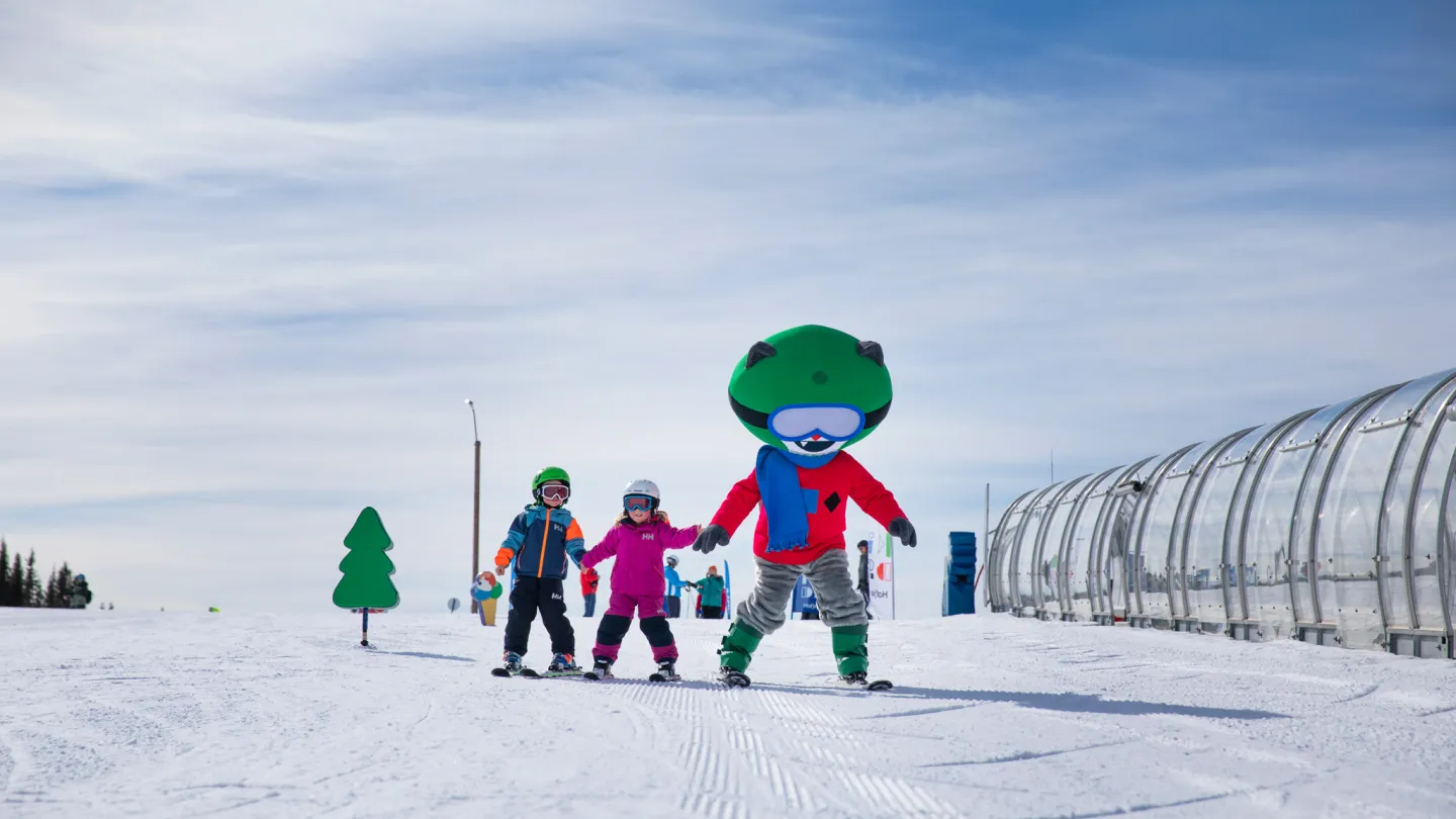 Isa med barn i Hafjell