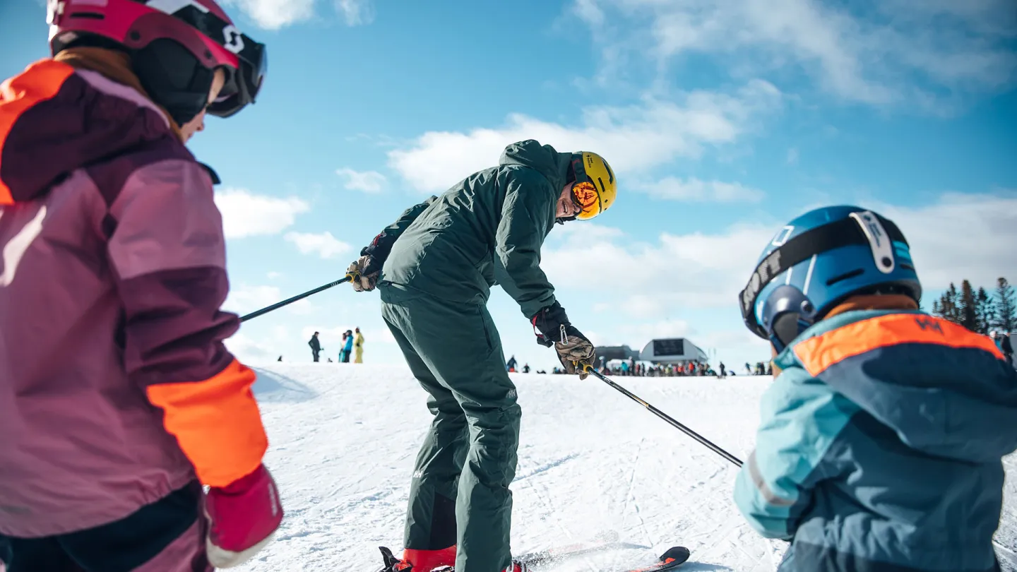 Hafjell familie ski staver vinter