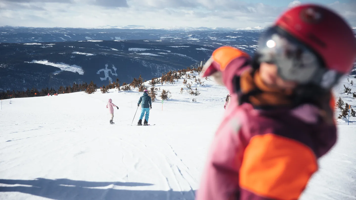 Hafjell, kids, snow