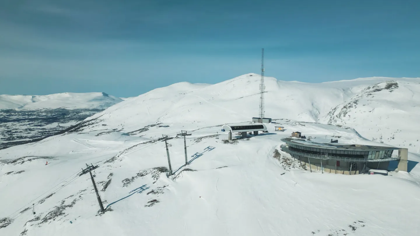 Oppdal drone Hovden Vinter