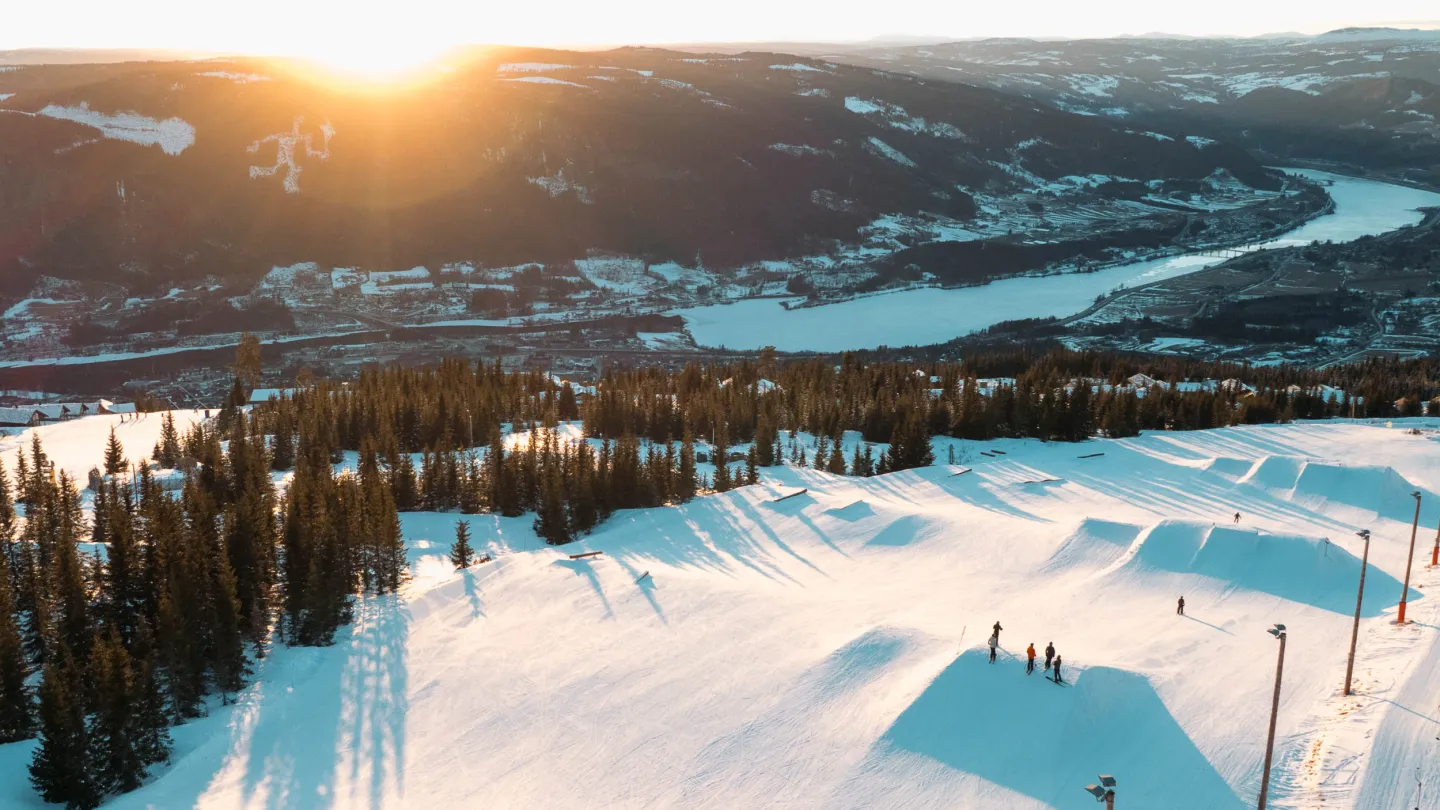 Hafjell vinter fakkelmann