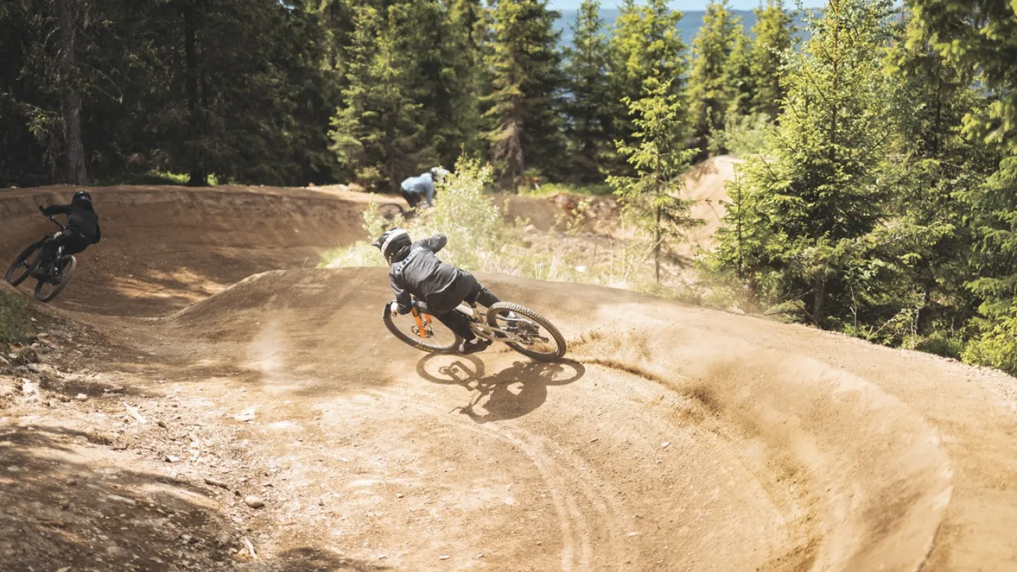 Hafjell Bike Park løype på sommeren