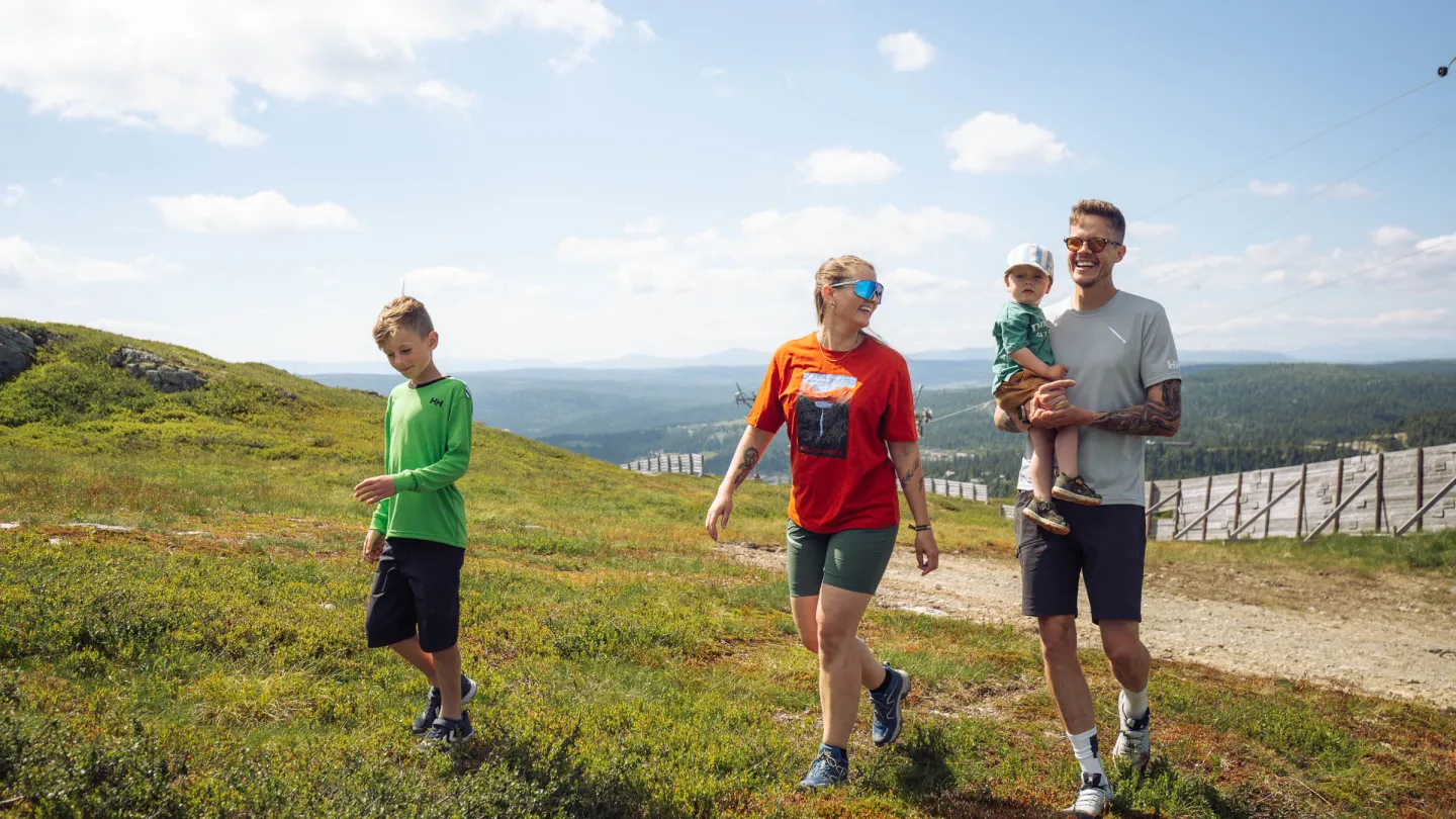 Fjell sommer familie Kvitfjell oppdal hafjell