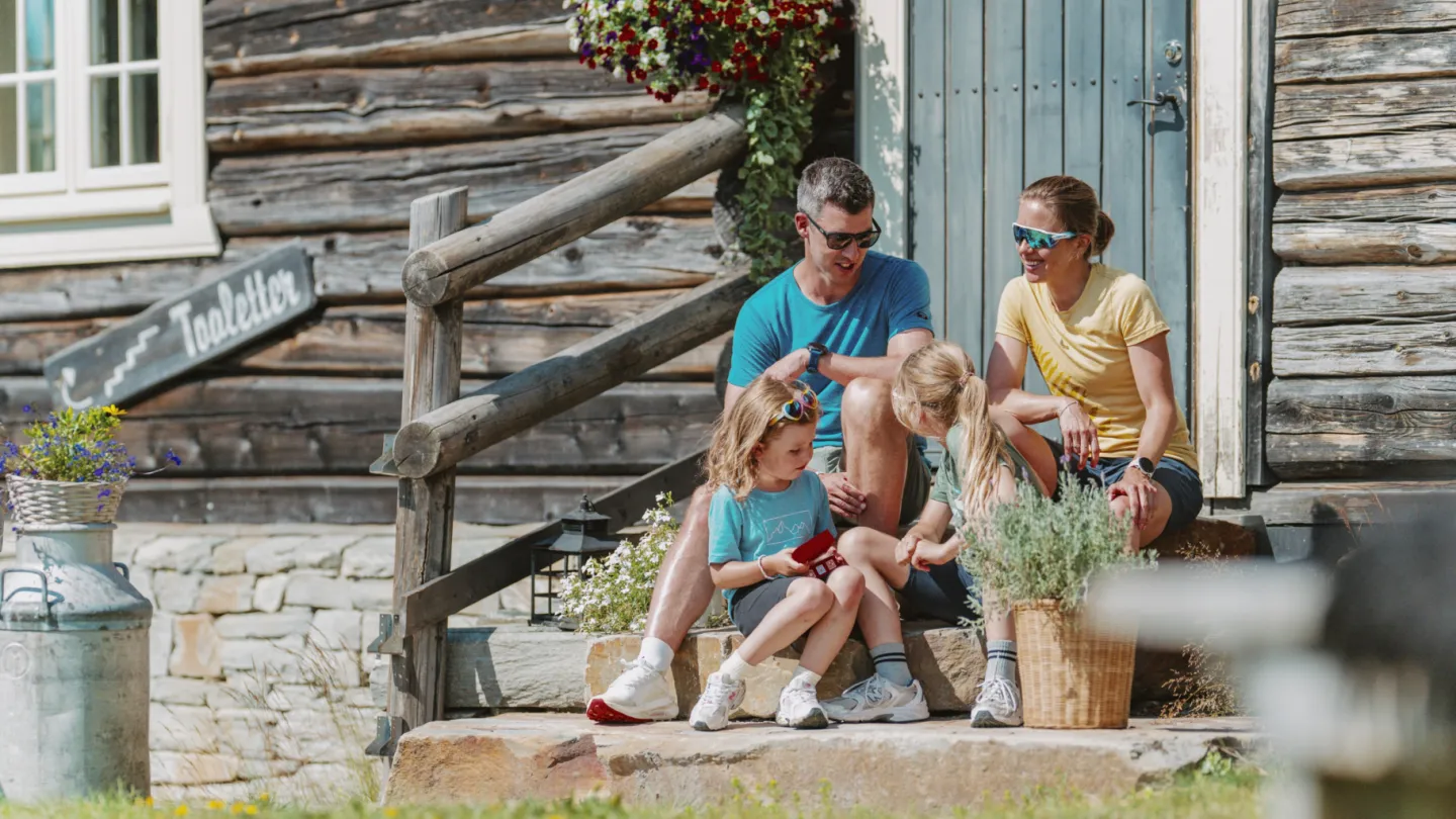 Familie på fjellet