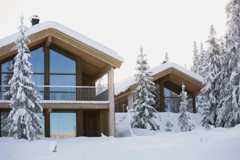 Varden Chalet vinter Kvitfjell