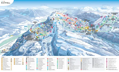 Kvitfjell løypekart