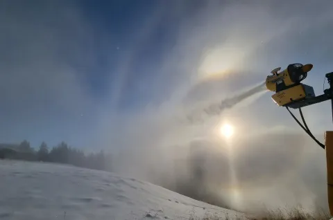 Snøkanoner Kvitfjell.